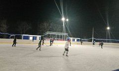 Товарищеские встречи по хоккею среди сборных команд п. Михайловский и п.Горный стали доброй традицией