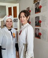 "Герои в белых халатах" - выставка фотографий медицинских работников нашего района - ветеранов Великой Отечественной войны