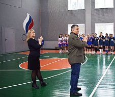 В п. Михайловский состоялась волейбольная игра на Кубок Главы
