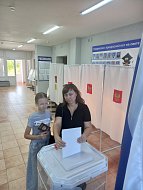 Жители поселка Михайловский проявляют заметную активность на выборах