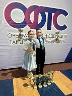 Михайловские ребята на танцевальном турнире в Оренбурге выиграли 9 Кубковых соревнований