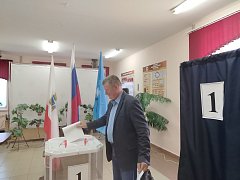На избирательных участках поселка Михайловский наблюдается высокая явка