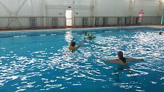 В бассейне «Дельфин» МО п. Михайловский прошли ежегодные соревнования - космостарты по  водному поло «Спорт, космос и хорошее настроение»
