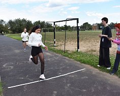 Ребята михайловской школы приняли участие в сдаче нормативов ВФСК ГТО