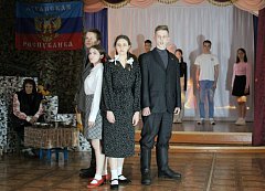 В михайловской школе состоялась премьера спектакля «С верой в Победу!»