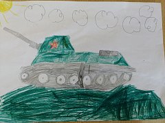 Воспитанники детского сада п. Михайловский готовят рисунки для выставки ко Дню Победы