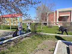 В минувшую субботу во всех районах области прошли субботники. 