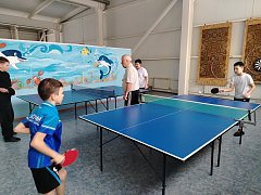 Состоялся новогодний турнир по теннису в бассейне "Дельфин"