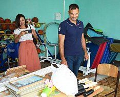 Михайловскую школу посетил региональный координатор федерального партийного проекта «Детский спорт»