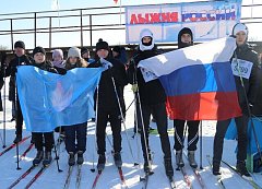 Михайловцы приняли участие во Всероссийской массовой гонке “Лыжня России-2024”