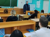 Ребята михайловской школы встретились с Председателем Совета ветеранов войны