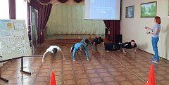 В михайловской школе прошла спортивно-интеллектуальная игра "Космический инфайтинг"
