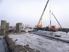 На строительной площадке Экотехнопарка «Михайловский» начался монтаж наземной части будущего производственно-технического комплекса