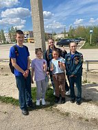 Михайловские школьники участвуют в акции "Георгиевская ленточка"