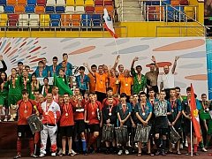 Команда футболистов михайловского дома-интерната - победитель Всероссийской Спартакиады Специальной Олимпиады по мини-футболу «Матч Добра»
