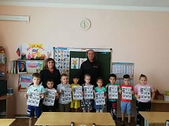 В детском саду п. Михайловский проведена беседа в целях профилактики дорожно-транспортных происшествий
