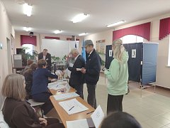 На избирательных участках поселка Михайловский наблюдается высокая явка