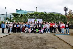 Сотрудники, члены профсоюза ГАУ СО «Михайловский дом-интернат для граждан, имеющих психические расстройства» приняли участие в соревнованиях по городошному спорту 