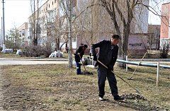 В п. Михайловский  прошел очередной субботник