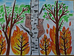 В детском саду п. Михайловский организована выставка рисунков по пожарной безопасности