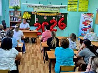Глава МО п. Михайловский А. М. Романов провел встречу с педагогическим коллективом школы.