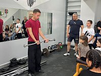 Для ребят летнего лагеря "Буратино" состоялась экскурсия в тренажерный зал и на волейбольную площадку