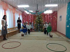В дни Рождественских святок, в михайловском детском саду, состоялась встреча ребят с настоятелем храма в честь иконы Пресвятой Богородицы "Державная" протоиереем Александром Кашулиным
