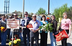 В п. Михайловский состоялся митинг «Сияй в веках, Великая Победа!»