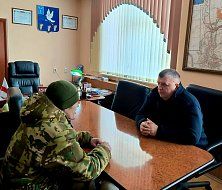 Состоялась встреча главы муниципального образования п. Михайловский с бойцом, участником специальной военной операции