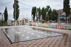 Жители поселка Михайловский рады открытию нового фонтана