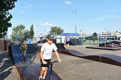 В поселке Михайловский состоялось открытие современного Скейт-парка