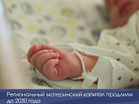 Региональный материнский капитал продлили до 2030 года