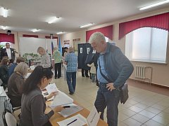 На избирательных участках поселка Михайловский наблюдается высокая явка
