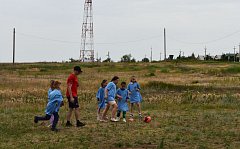 В п.Михайловский прошел матч по мини-футболу для детей