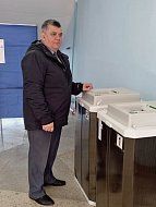 Глава муниципального образования Алексей Михайлович Романов проголосовал на выборах Президента России