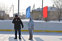 п. Михайловский вновь принимал гостей на ледовой площадке 
